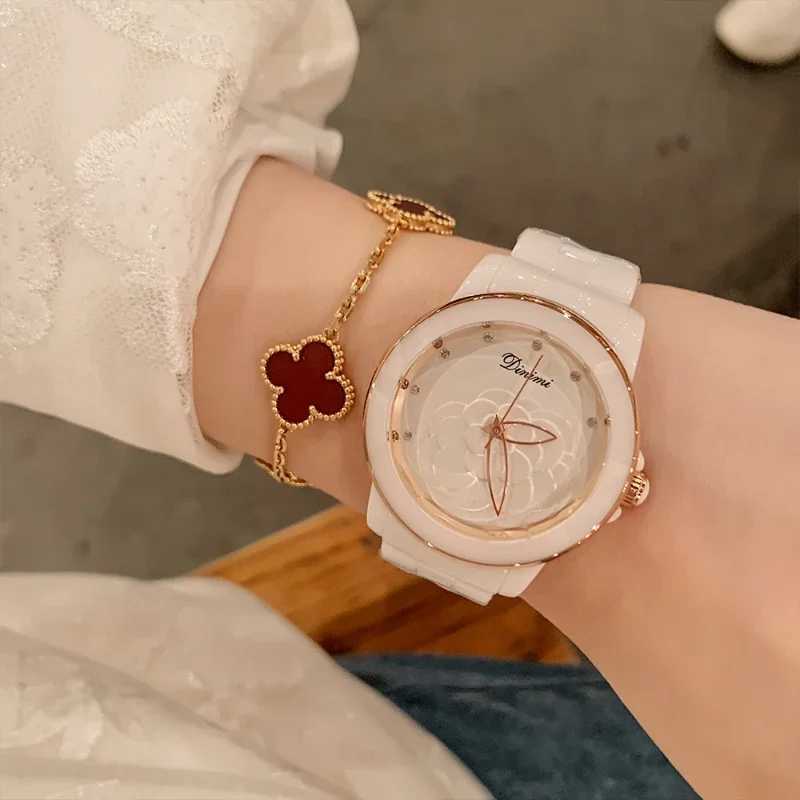 Lightweight luxury Wens watch lia fashionable and exquisite waterproof quartz Wens ceramic strap Wens watch X241106