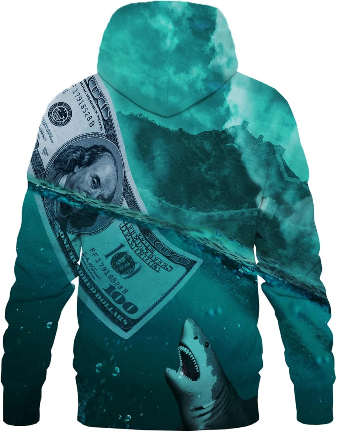 Hoodie for Mens Unisex Adults 3D Printed Fashion Hoodies for Pullover Novelty Sweatshirts with Big Pockets Graphic dollar