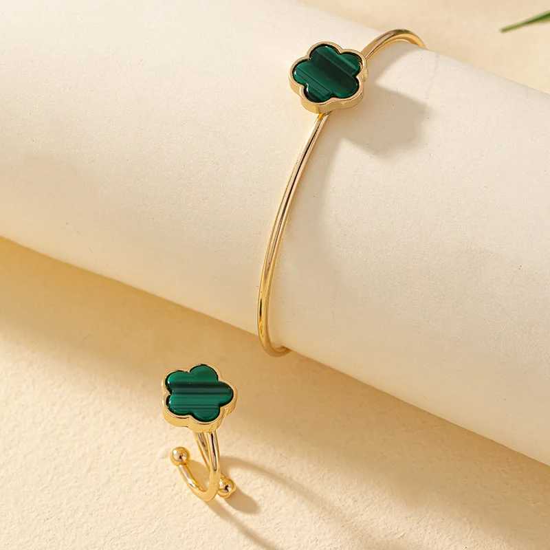 Bracelet and Ring Set Geely Metal Colored Enamel Party Gift Fashion Accessories CS021 X241106