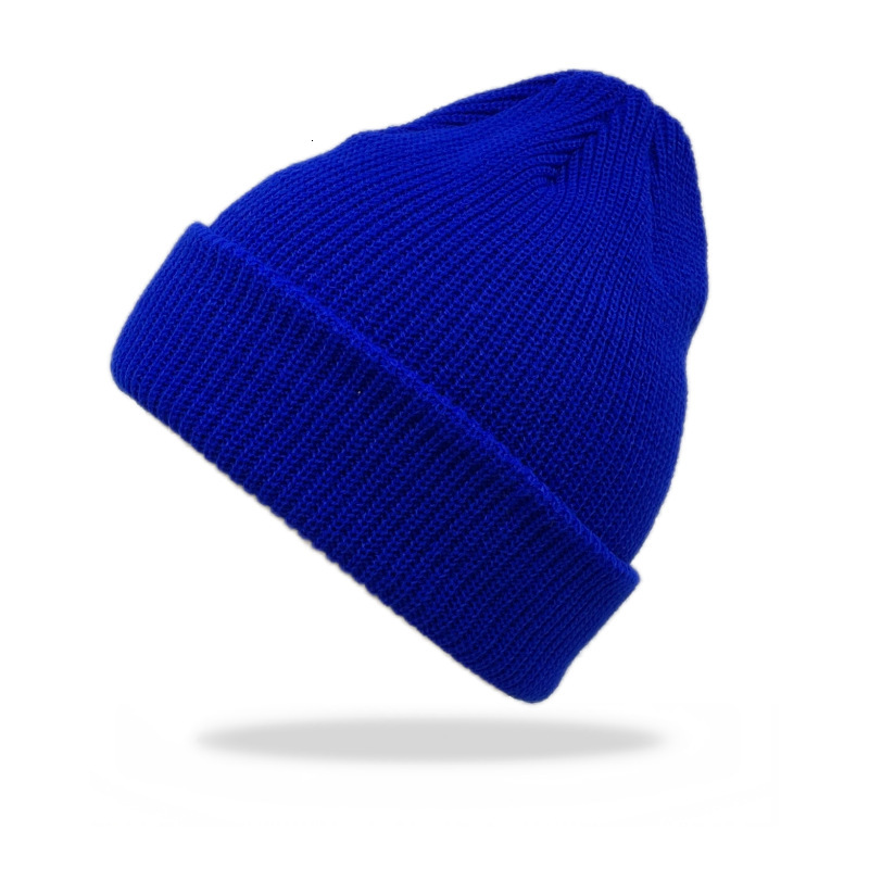 High quality design,Autumn men's and women's warm hat winter color double-layer woolen knitted hat