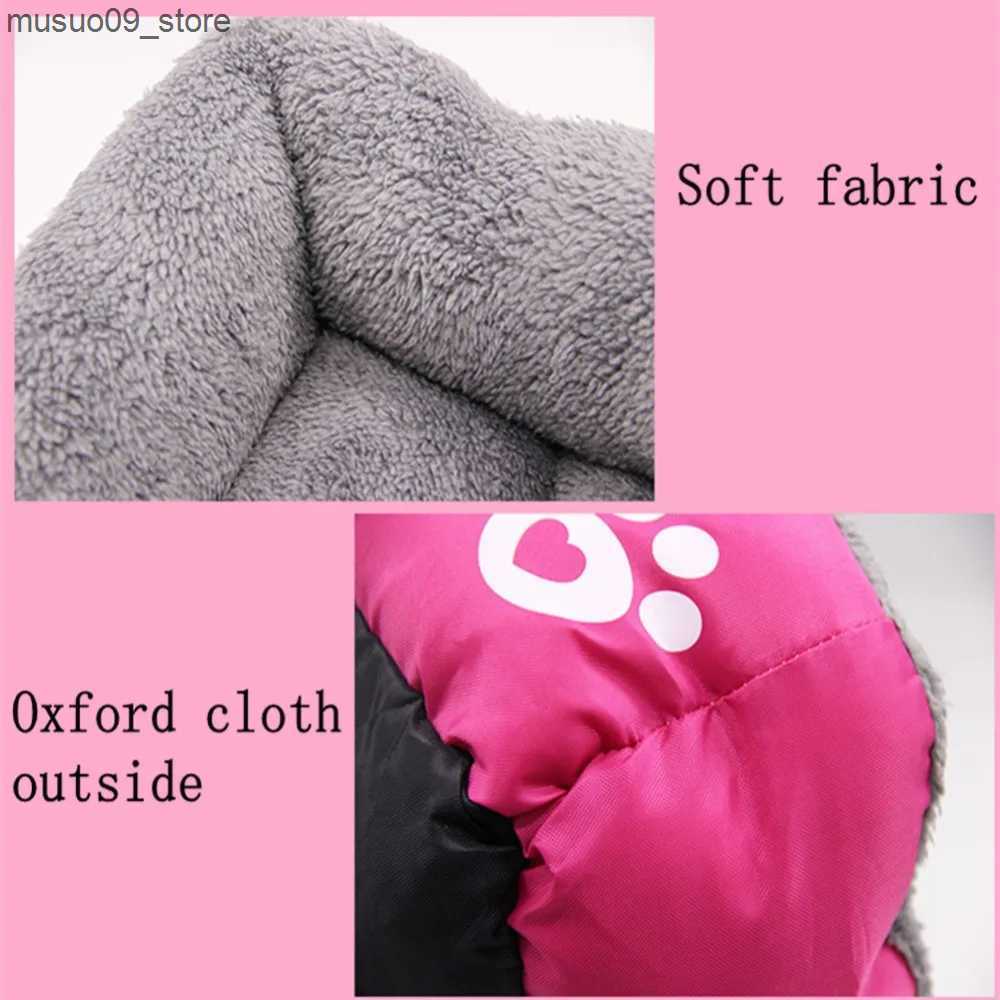 kennels pens 10 Color Claw Pet Sofa S/M/L/XL/XXL/XXL Dog Bed Waterproof Bottom Soft Wool Warm Cat Mattress Home Pet Store L240910