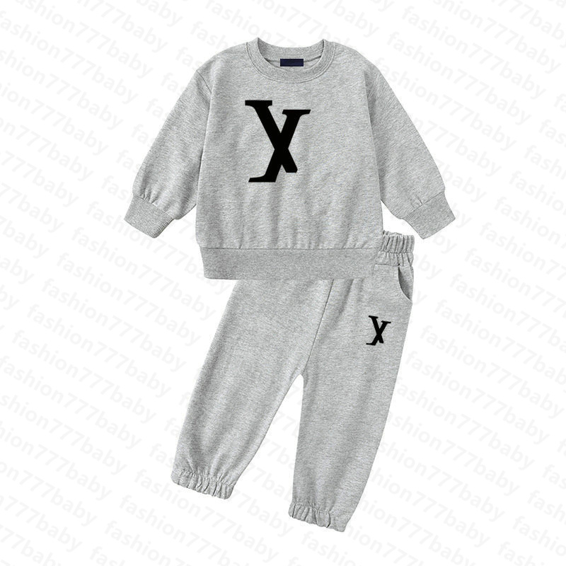 Clothing fashion hoodies Sets BABY boys girls Autumn kids Designer printing cotton Sweater coat pants Suit Cuhk children's sports sui