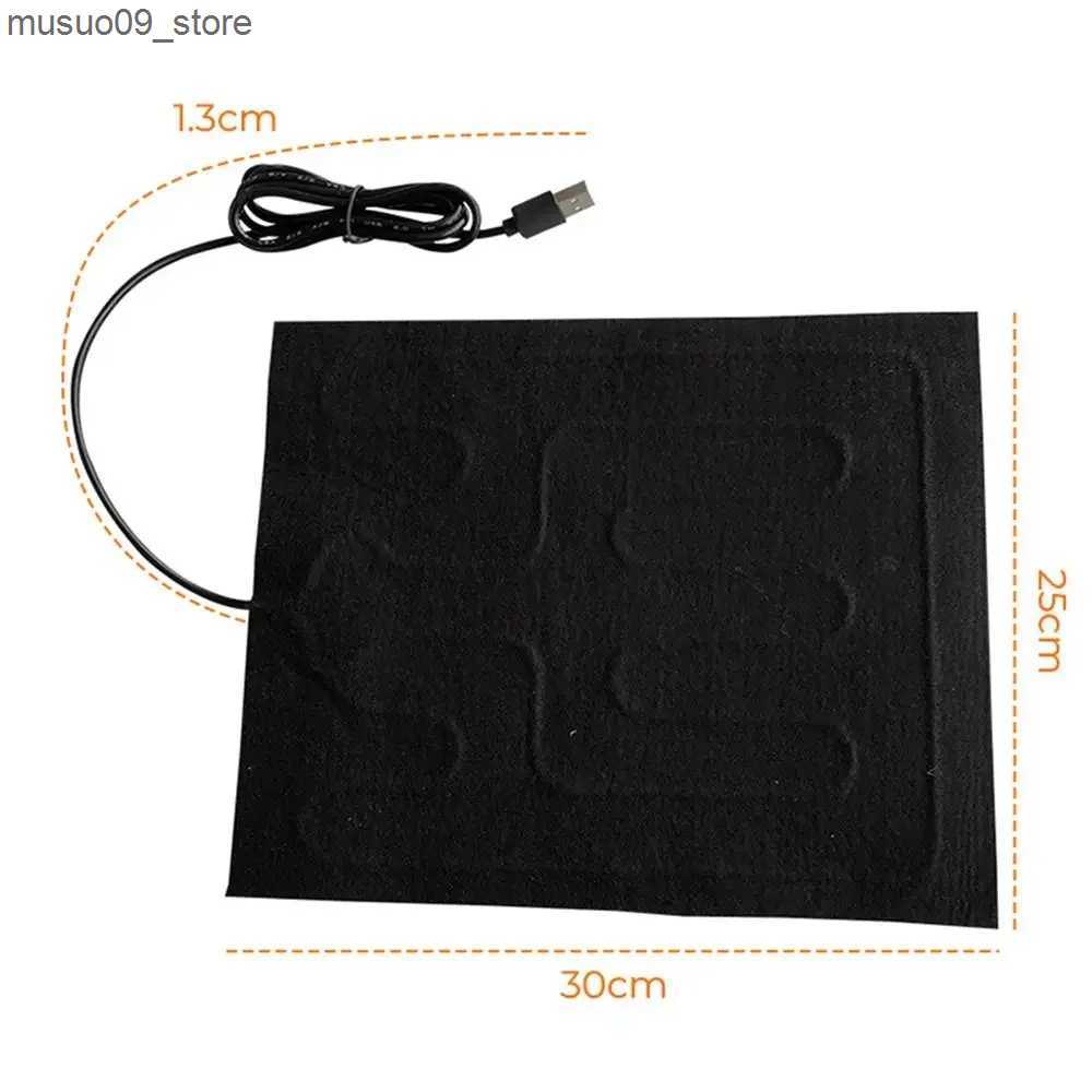 kennels pens Pet dog heating pad warm USB folding heating plate waterproof car seat pad pet reptile warm outdoor in winter L240910