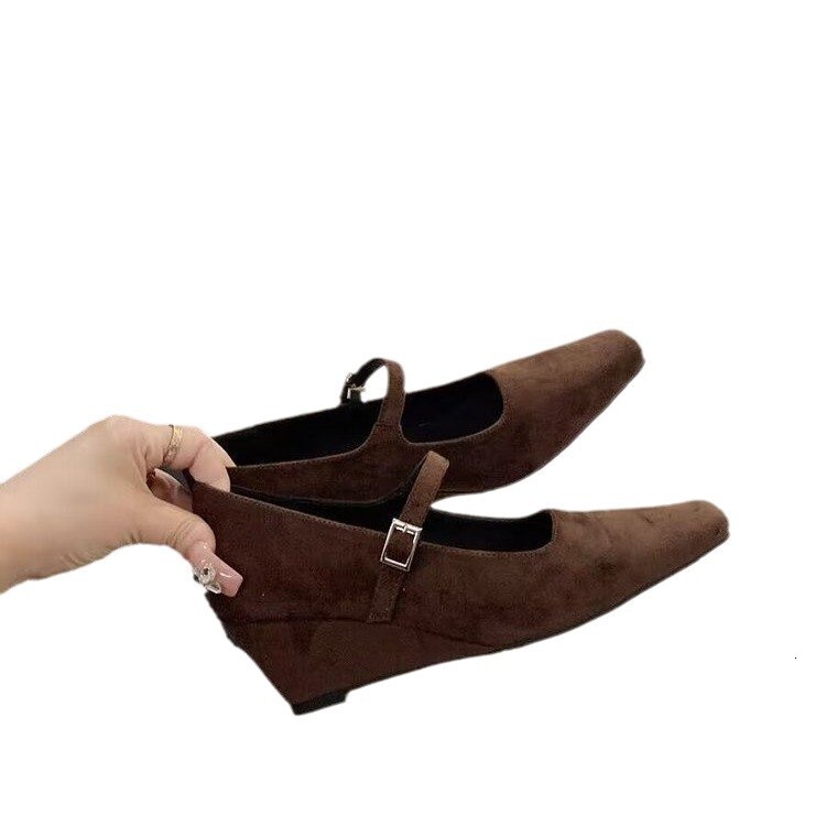 Chic Sen Women's Leather High-Heeled Mary Janes - Versatile Shoe Design for 2024 Seasonal Outfits