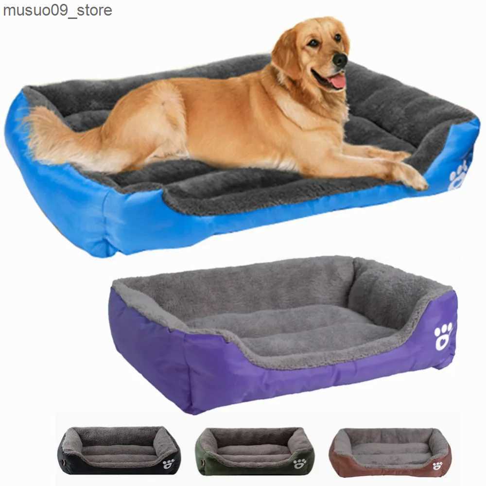 kennels pens 10 Color Claw Pet Sofa S/M/L/XL/XXL/XXL Dog Bed Waterproof Bottom Soft Wool Warm Cat Mattress Home Pet Store L240910