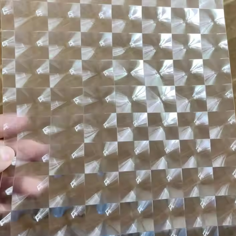 BOPP Packaging Film Self Adhesive 3D Lens Film For Book & Photo Holographic Glitter