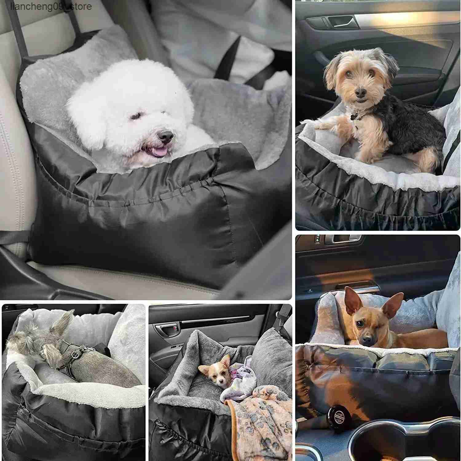 kennels pens Pet car seats are used for large and medium-sized dogs washable dogs pet boosters pet car seats and detachable dog beds L240910