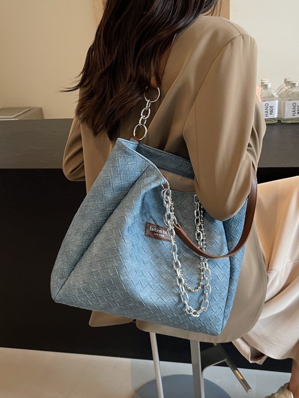 Women's Large Capacity Commuting Handbag Versatile Casual Chain Shoulder Texture Student Bag Designer Bags Handbags Women