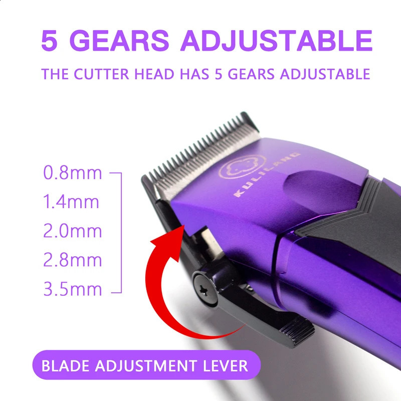 Kulilang Madeshow R77F hair clipper with replacement blade suitable for mens professional rechargeable hair clippers 241105