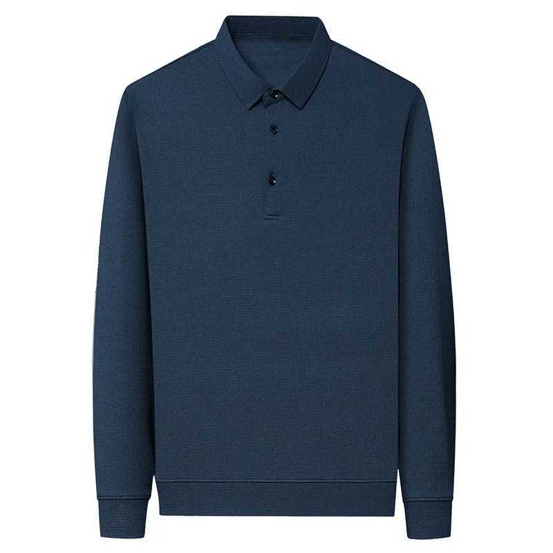 Spring/Autumn 2024 Wfle Mens Long Sved Business Shirt Casual Slimming Classic Solid Color Mens Brand Ts W241106