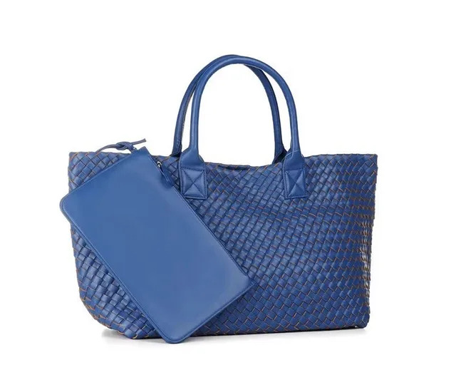 PU New Handmade Knitted Handbag For Women, Fashionable High-End Handbag, Celebrity Style Trendy Shoulder Bag, Street Tote Bag
