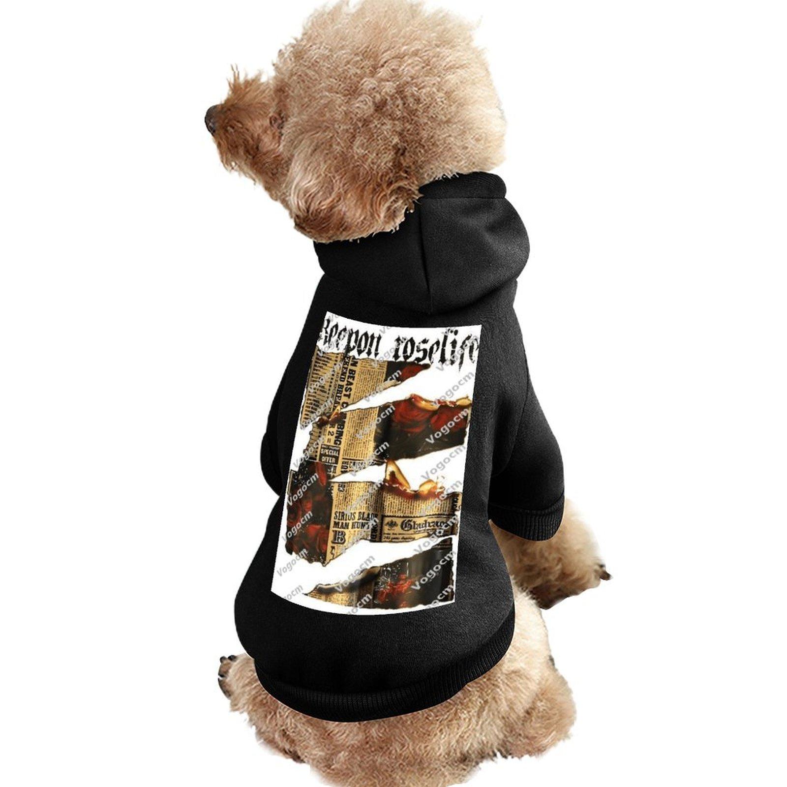 DIY Dog's Hooded Sweatshirt Breathable Soft Street Hip Hop Pets Hoodie Customized Large Size Printing Warm Comfortable Pet Hoody