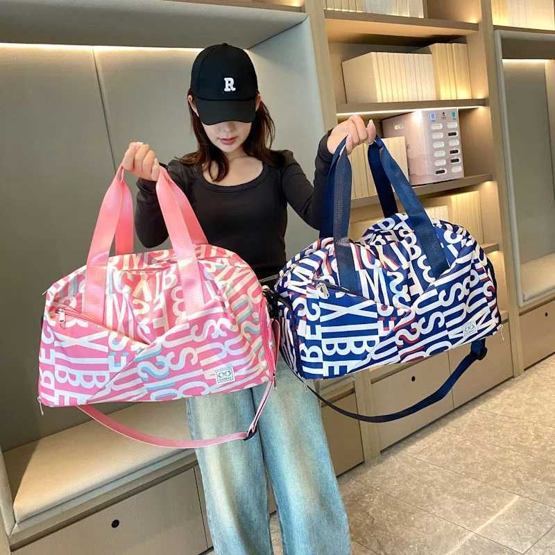 Casual Fitn Bag Large acity Dry Wet Separation Travel pack Shoe Compartment Sports Yoga Gym Bags for WomenXJ241106