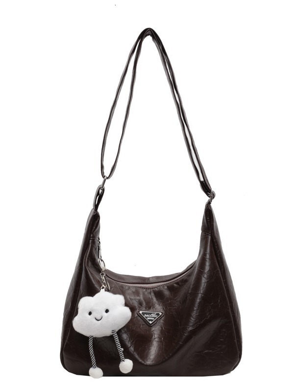 Women's Fashion New Large Capacity High-end Single Shoulder College Student Crossbody Bag, Class Bag Designer Bags Handbags Women