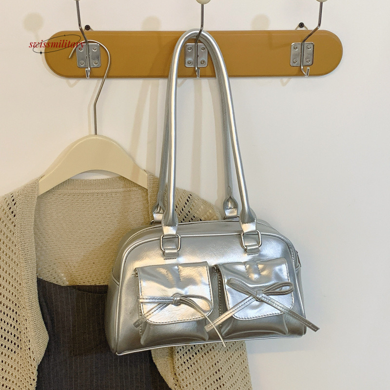 Luxury Underarm Women's 2024 Korean Edition New Fashionable Simple Small Square Bag Large Capacity Commuter Single Shoulder Handbag #26 swissmili