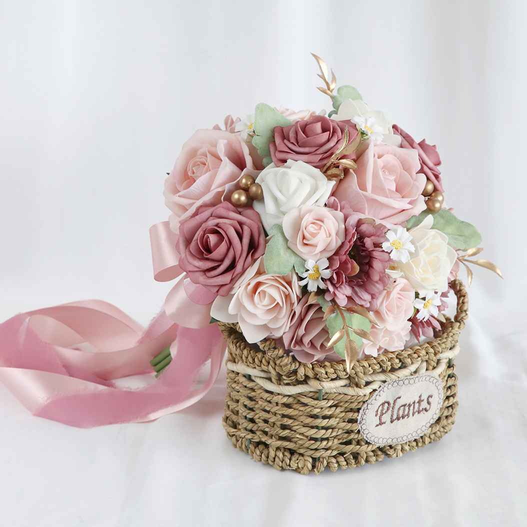 Pink Bridal Bouquets New Arrival Blush Wedding Flowers 2 Styles for Choice