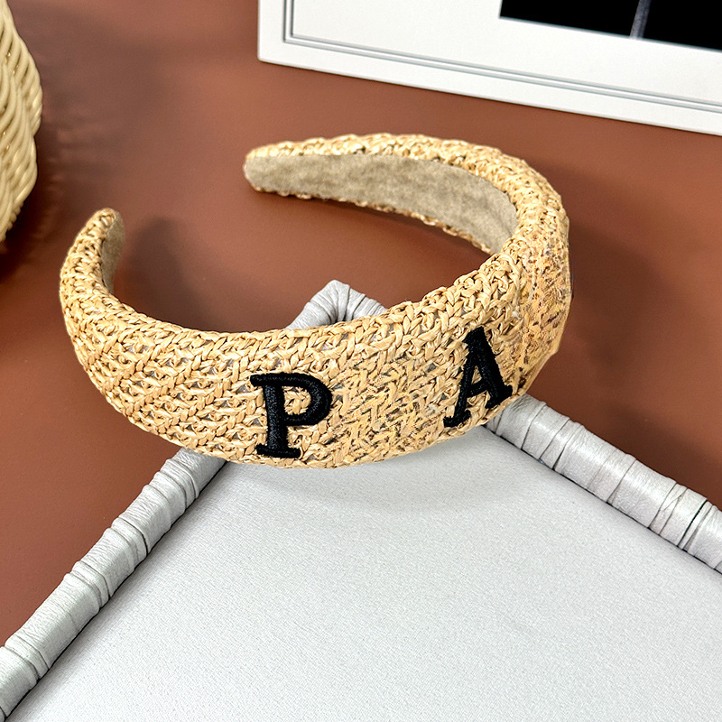 Designer Vintage Straw Weave Headband For Women Raffia Hairbands Fashion Hair Accessories Free shipping