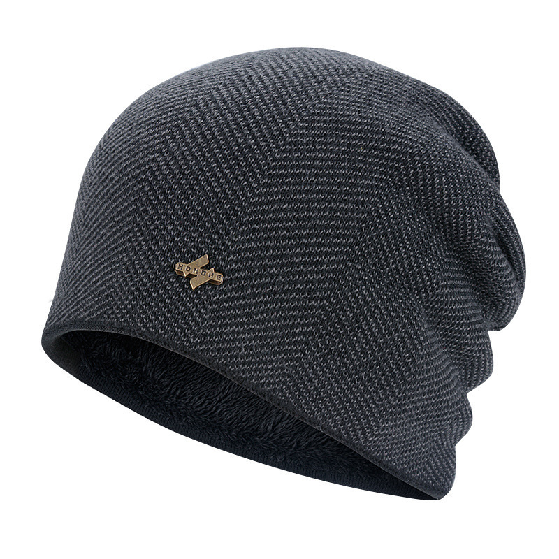 High quality design, men and women Knitted hat with thermal cold sleeve cap, neutral plush elastic cap