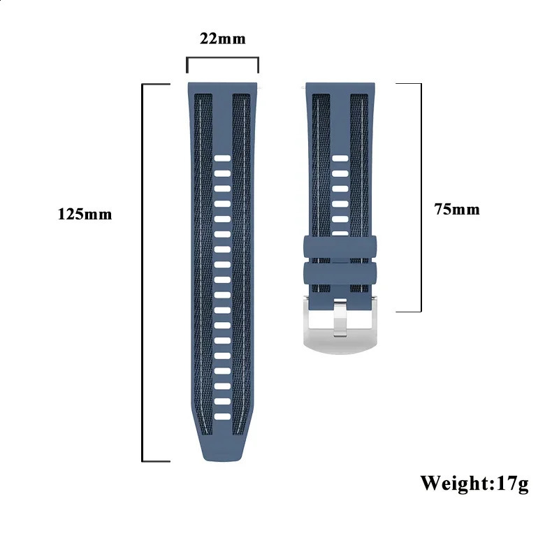 22mm Strap For Huawei Watch GT4 GT5 Pro mm Bracelet Silicone Woven Band GT2 GT 3 2 GTR4 GTR3 GTR2 Watchband 241105