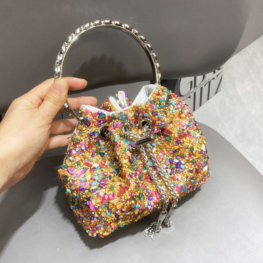 New Women's Brand Wallet and Handbag Designer Handbag, Banquet Bag, Crystal Rhie Shoulder Bag, Party Bag
