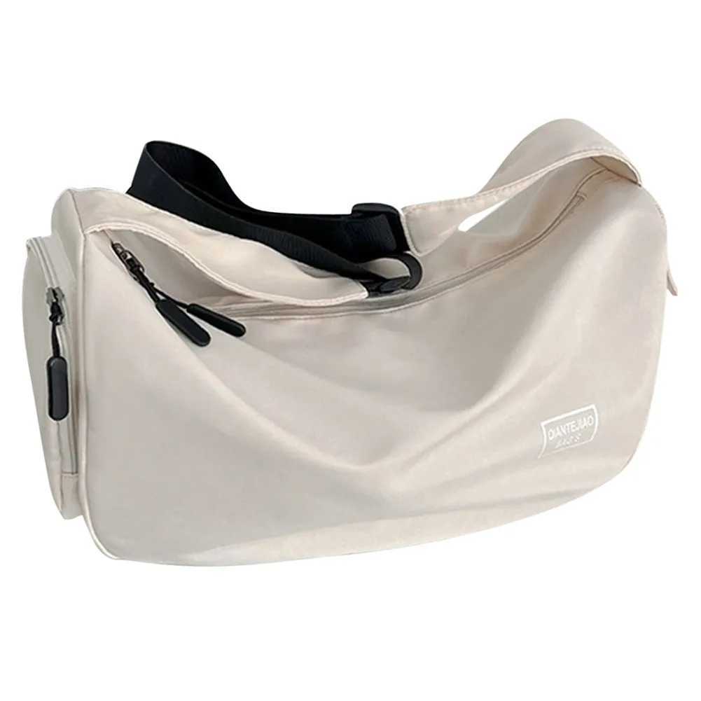Solid Color Dry Wet Separation Bags Large acity Sports Chest Bag Wear-resistant Adjustab Shoulder Strap for Travel SwimmingXJ241106