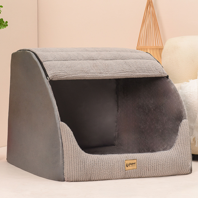 Dog House, Winter Warmth, Medium To Large Dog Fur, Removable And Washable, Dog Bed Enclosed Dog House, Dog Bed, Dog Villa, Cat House, Pet Nest 373