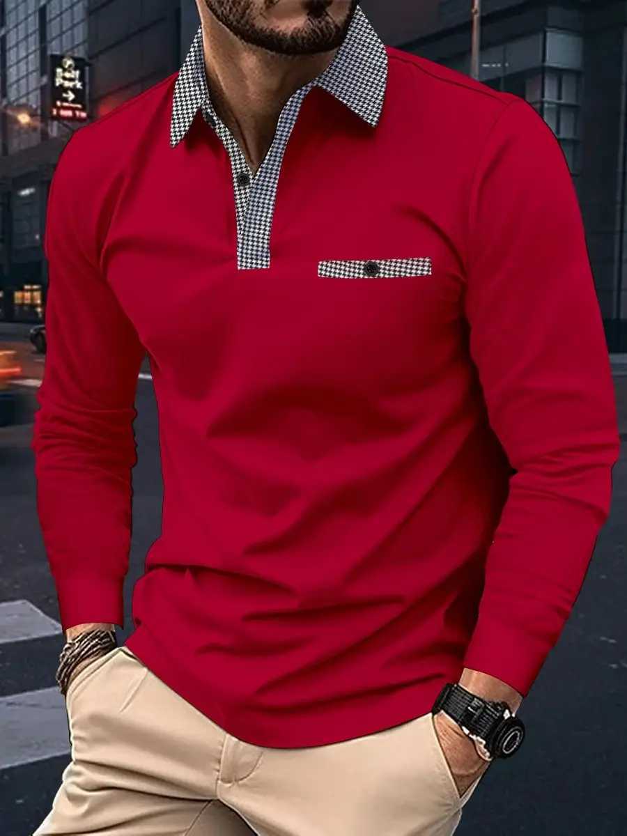 2024 mens business shirt casual summer long Sve button T-shirt loose and comfortable clothing fashionable shirt W241106