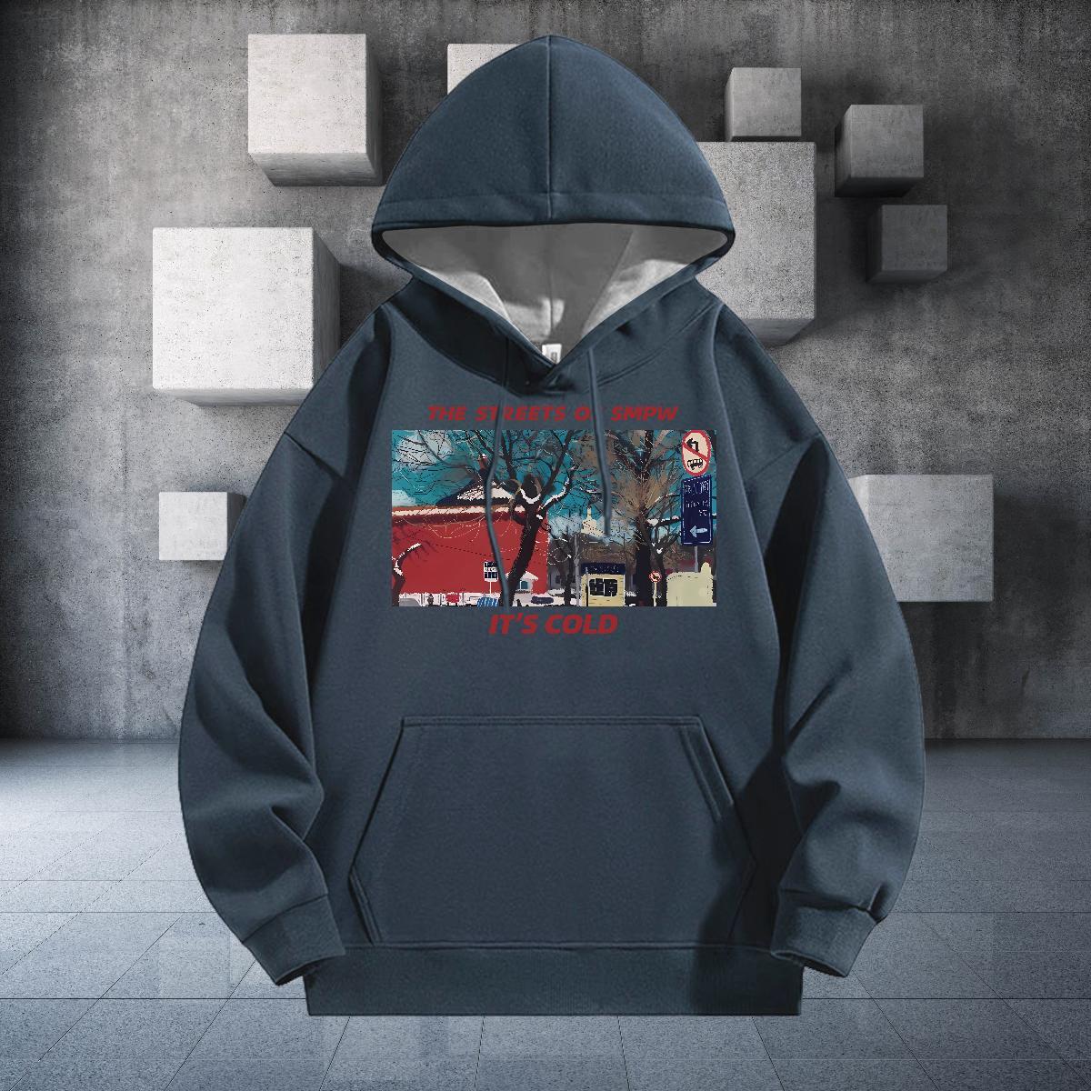 2024 DIY Unisex Sweatshirts TOP Quality Hoodie for Man Woman Oversized Hoody Autumn Winter Casual Long Sleeve Drawstring Thick Fleece