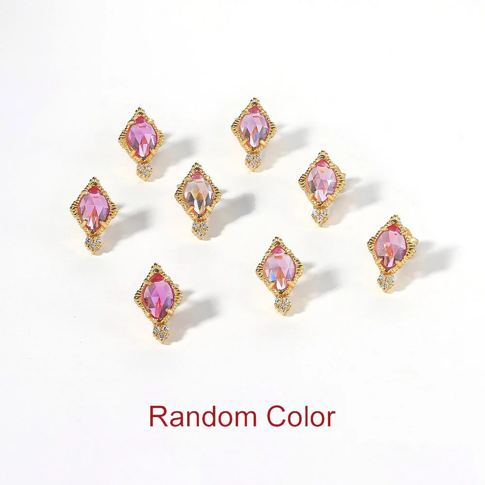 Lamoon Vingate Princess Jewelry Set Womens Synthetic Corundum S925 Silver 14K Gold Plated Exquisite Small Jewelry V086 241106