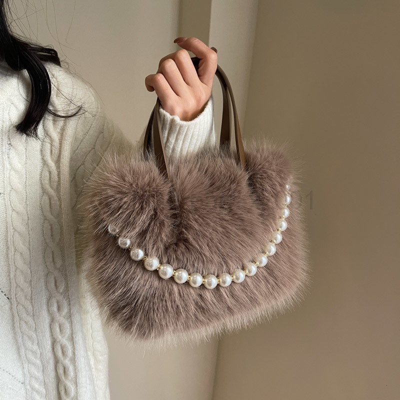 Fashion Classic Bag Designer 10a Top Nikiduncks Woman Handbagevening Bags High Pearl Handheld Shoulder for Womens New 2024 Winter Slant