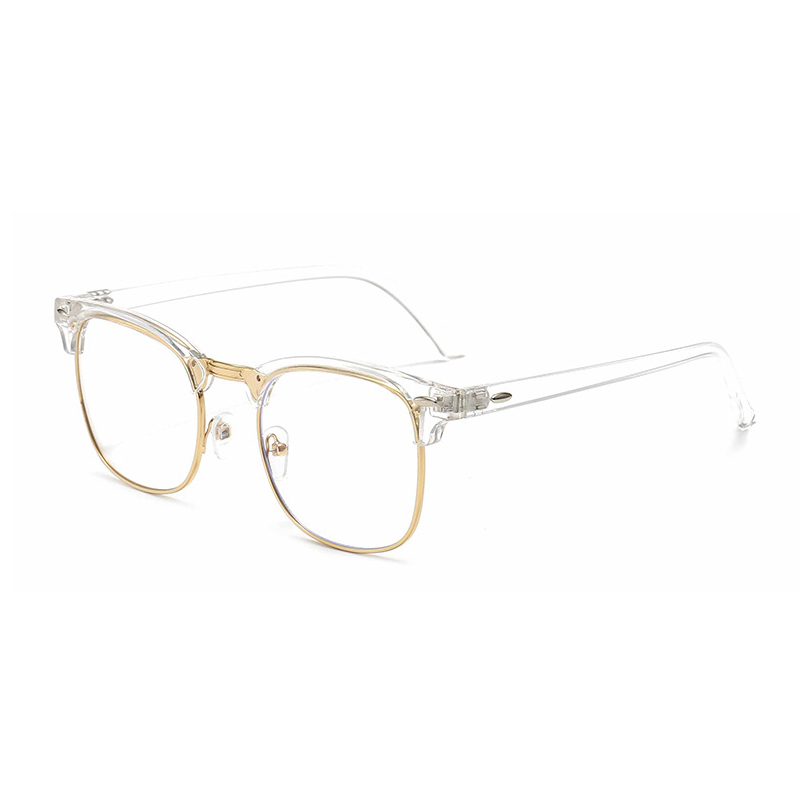 Classic Sunglasses Eyebrow Design Vintage Rice Nail Half Frame Metal Glasses Tide Anti Blue Light Glasses Designer Sunglasses for Men Women Polarized uv Protection