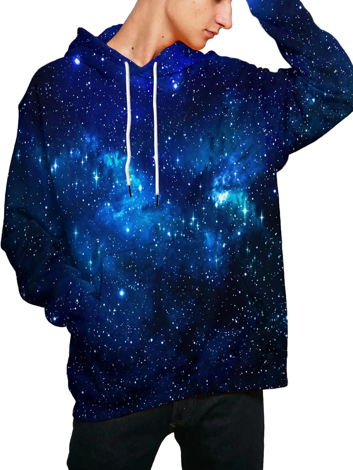 Hoodie for Mens Womens Unisex 3D Printed Casual Pullover Hoodie with Big Pockets Graphic Pullover Long Sleeve Warm and cool