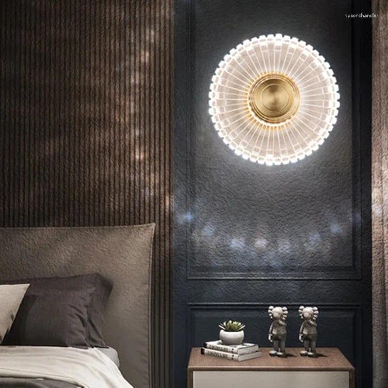 Lamps Wall Led Lamp Copper For Living Room Bedroom Bedside Nordic Home Decor Lights Bathroom Fixtures Modern Lighting