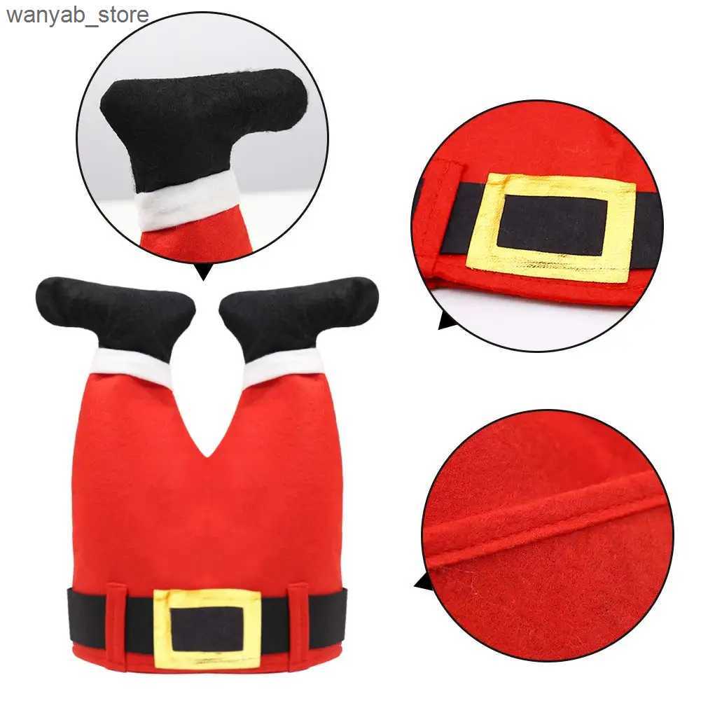Wide Brim Hats Bucket Hats Santa Hat Costume Accessories Elf Pants Funny Hat Novelty Hat Crazy Hats Christmas Decorations L240910