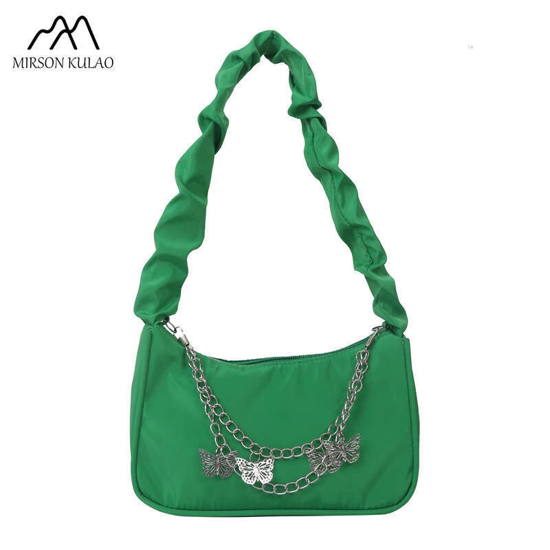 Oxford Cloth Simple Fashion Women's Square Trend Color Contrast Shoulder Small Fresh Underarm Women Bag