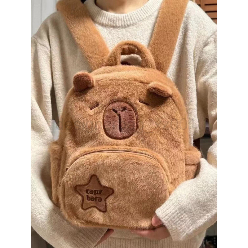 Fashion Classic Bag Designer 10a Top Nikiduncks Woman Bags 2024 New Kapibala Backpack Cute Versatile Dolphin Fury for
