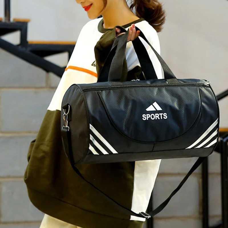 Men Women Sports Gym Bag Travel Fashion Unisex Outdoor Yoga Training Fitn isure Bag Black Swimming HandbagXJ241106