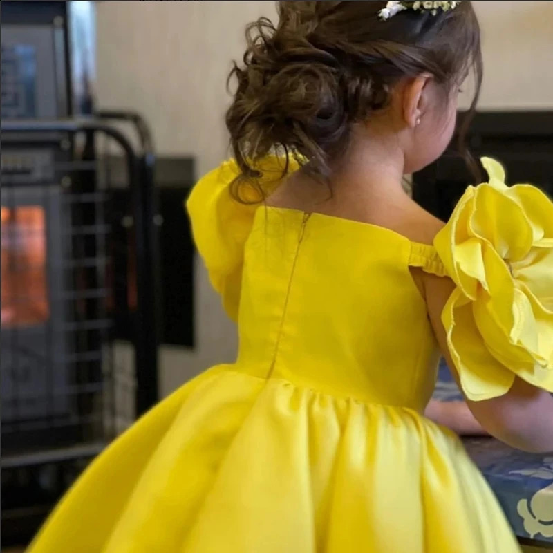 Fashion Flowers Girls Dress 1st Year Birthday Party Baby Baptism Dress For Girls Princess Christmas Costume Infants Vestidos 240327