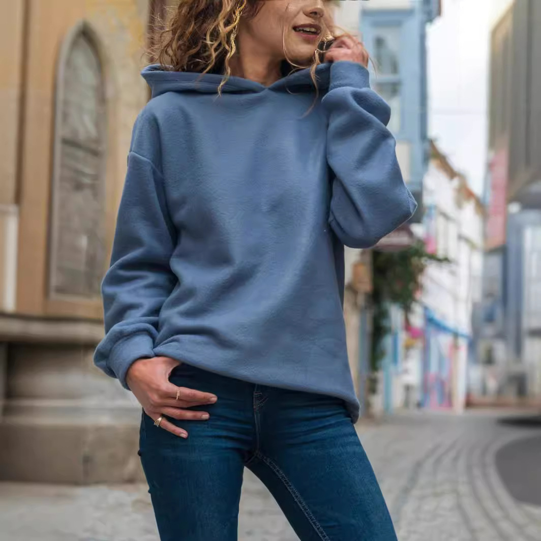 New designer's new autumn and winter fashion hooded long sleeved women's sportswear jacket