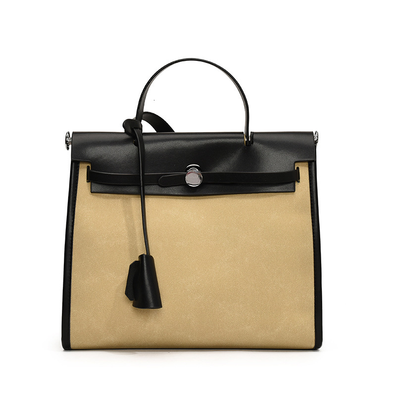 2025 Designer Suede Veet Kelly Women's Autumn/winter New Large Capacity Matte Texture Handheld Crossbody Bag