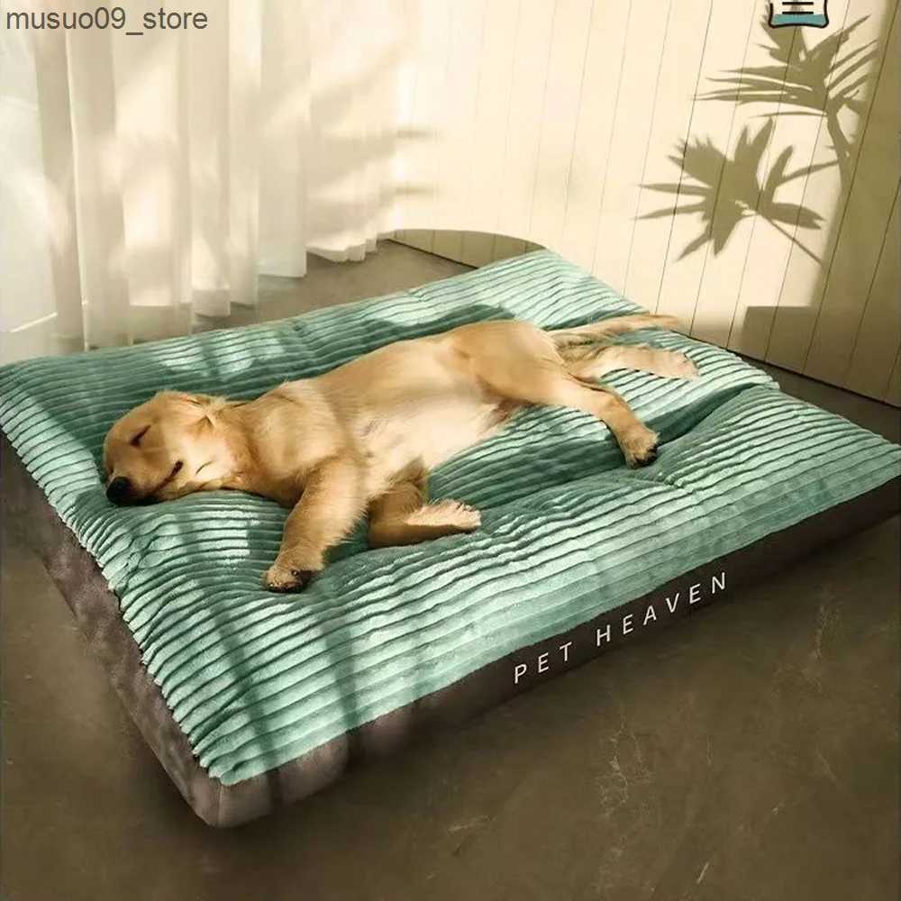 kennels pens Large dog mat for sleeping with detachable and washable winter mat suitable for all season pets suitable for small and medium-sized large