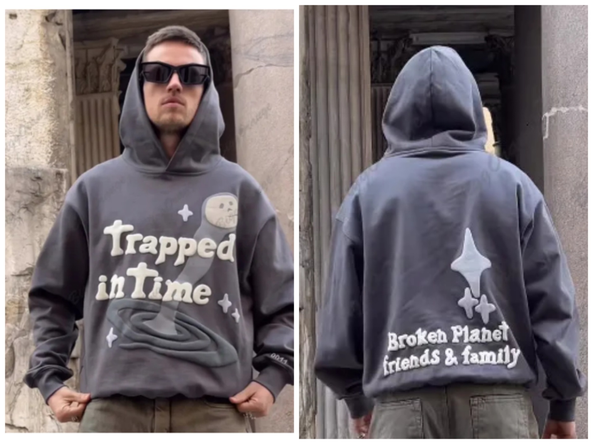 New Designer Street Hip Hop Jacket Autumn/Winter Collection Multi functional Personalized Pattern Printed Hoodie Fashion Hoodie