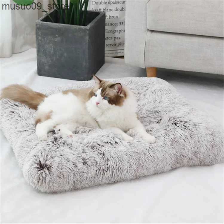 kennels pens Waterproof and anti slip fur pet dog bed travel mat pet blanket pet blanket L240910