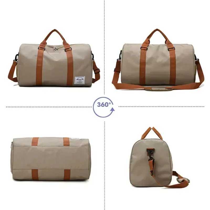 New Yoga Bag Fashion Luggage Fitn Gym Bag Men And Women Ieisure Sports Handbag Travel pack Swimming PackageXJ241106