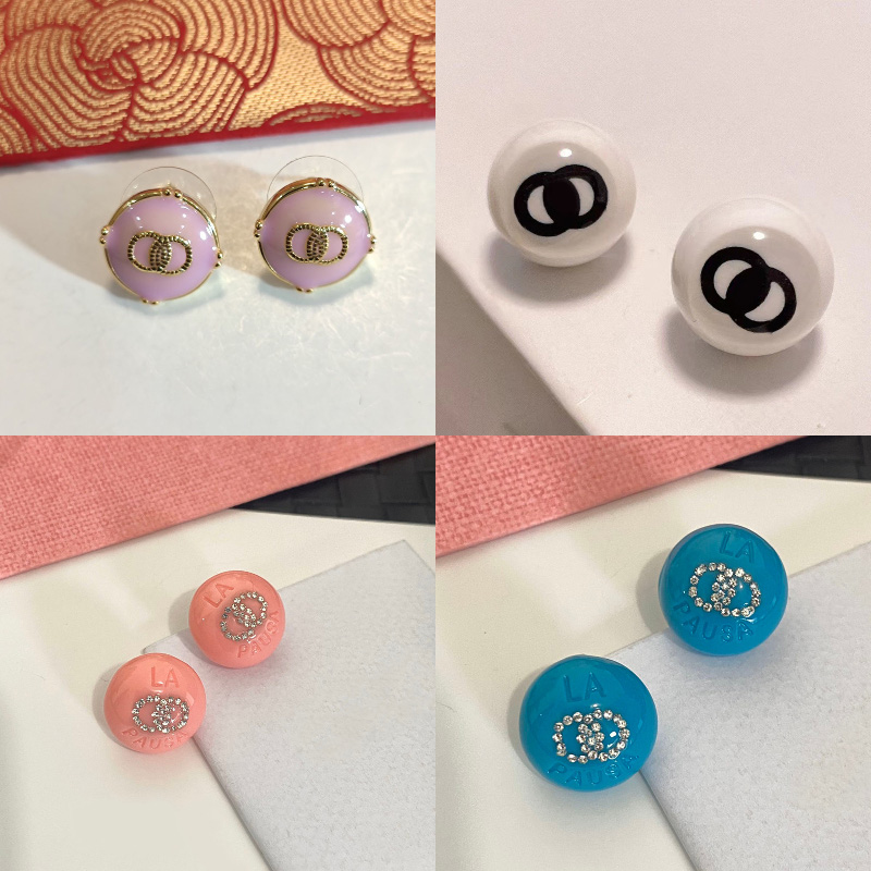 High Quality Designer Earrings Diamond Letter Studs Luxury Vogue Women Jewelry 925 Silver Copper Earring Womens Christmas Gifts Tidal Design