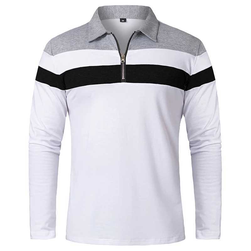 Mens Long Sve Stripe Shirt 1/4 Zipper Cotton Splicing Work Collar Shirt Casual Fashion Floral Ultra Thin Fit Shirt W241106