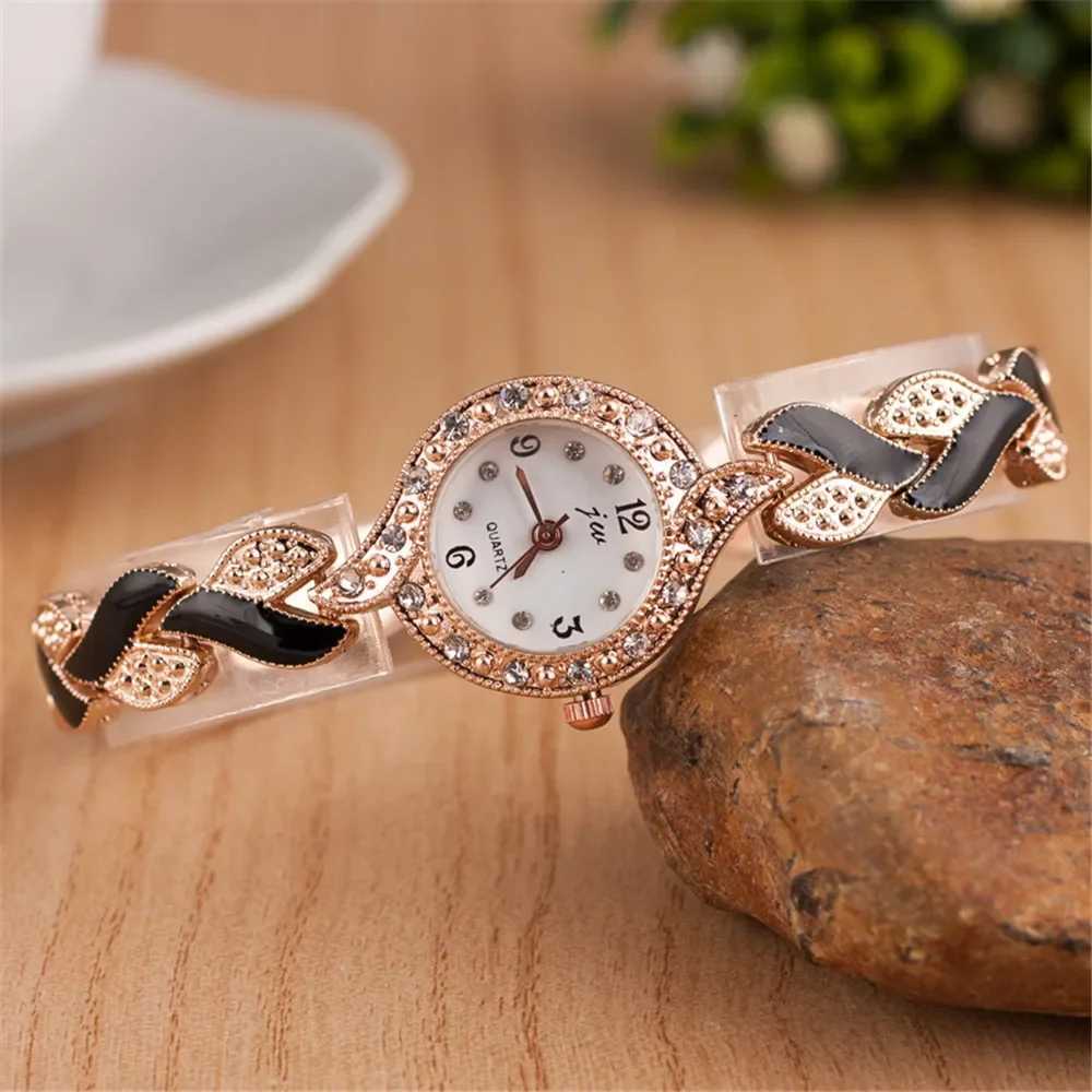New fashion Rhinestone watches luxury brand stainless steel bracelet watches womens quartz dress watches reloj mujer X241106