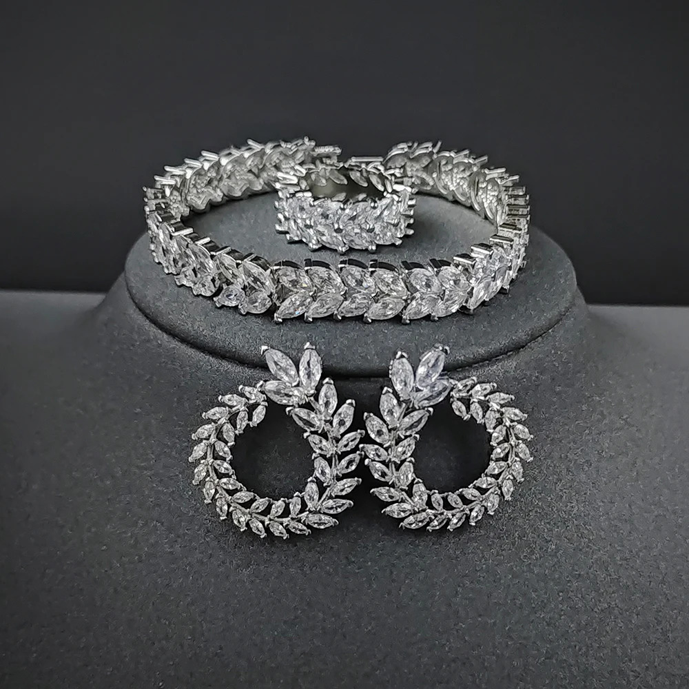 3-piece set marquis wedding bride lady anniversary gift jewelry direct J7263 241106