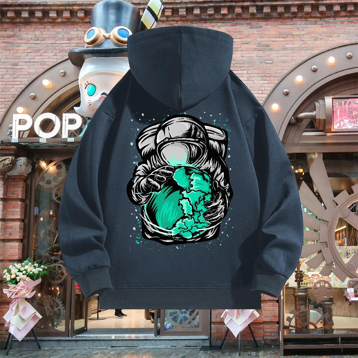 Factory Direct Man Hoodie Breathable Cool Men's Hooded Sweatshirt Anime Oversized US Size Top Pullover Hoodie Autumn Winter 350g Cotton
