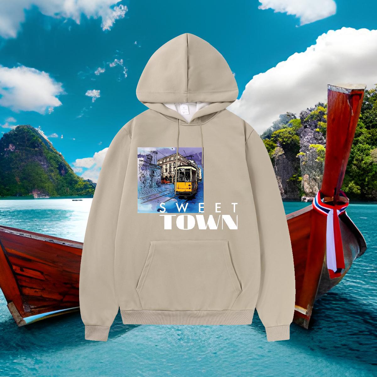 Customized Hoodie For Man Warm Mens Hoodie US Size Clothes Street Wear Breathable Hooded Collar Thick Plush